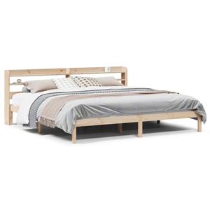 VidaXL Bedframe zonder matras massief grenenhout 200x200 cm