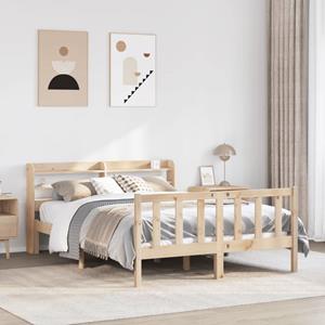 VidaXL Bedframe zonder matras massief grenenhout 120x190 cm