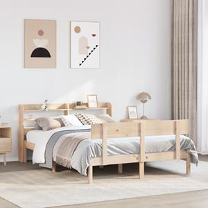 VidaXL Bedframe zonder matras massief grenenhout 120x190 cm