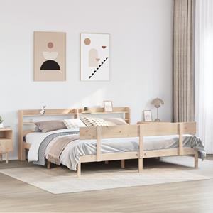 VidaXL Bedframe zonder matras massief grenenhout 180x200 cm