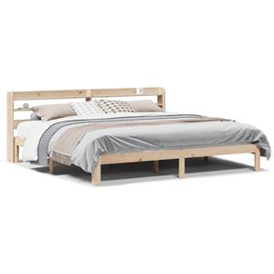 VidaXL Bedframe met hoofdbord massief grenenhout 180x200 cm