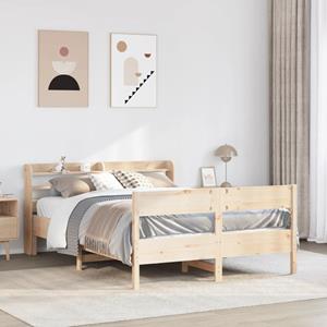 VidaXL Bedframe zonder matras massief grenenhout 120x190 cm