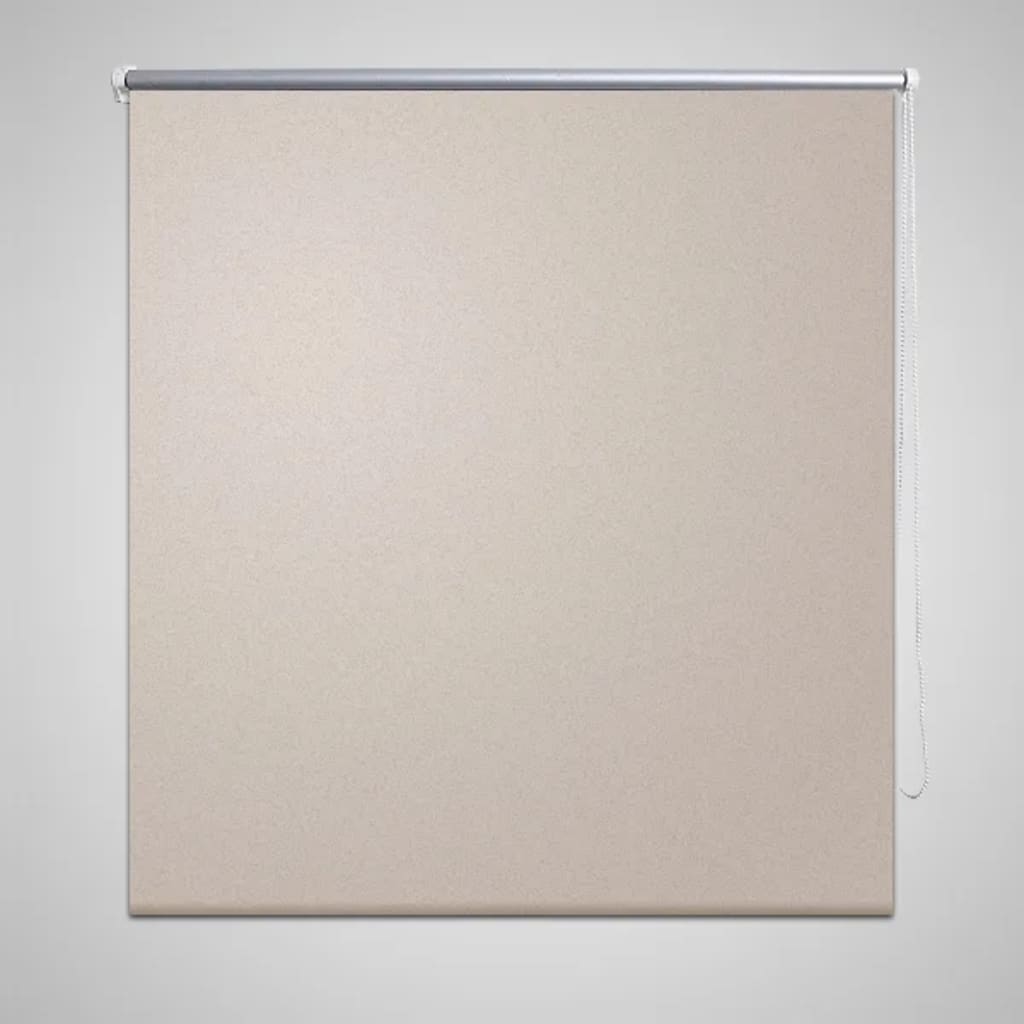 VidaXL Rolgordijn verduisterend 100 x 175 cm beige