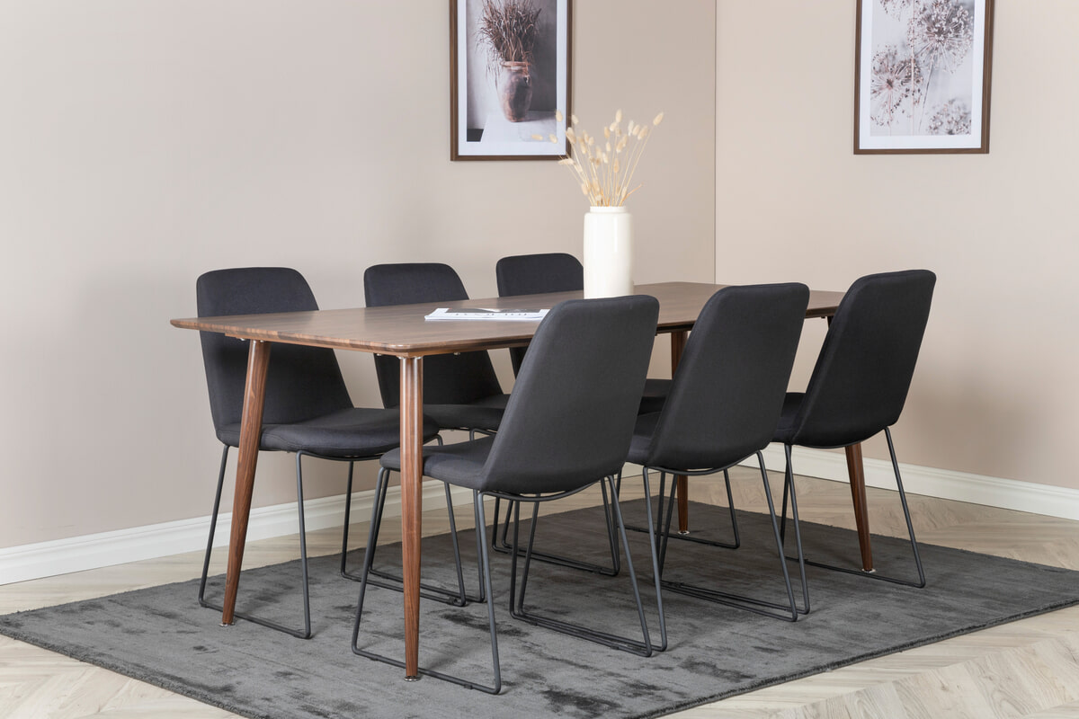 Nohr Eettafel Austina MDF, 180 x 90cm - Walnoot