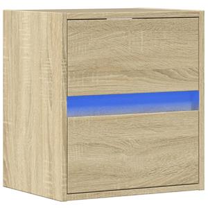 vidaXL Tv-wandmeubel met LED-verlichting 41x31x45 cm sonoma eikenkleur