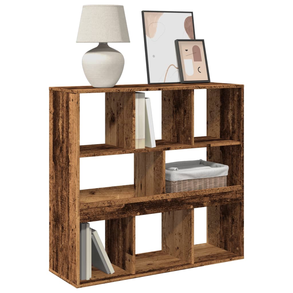 vidaXL Boekenkast/kamerscherm 100x33x94,5 cm oud houtkleurig