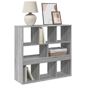 vidaXL Boekenkast/kamerscherm 100x33x94,5 cm grijs sonoma eiken