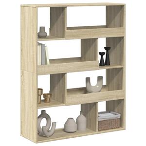 vidaXL Boekenkast 100x33x125,5 cm bewerkt hout sonoma eikenkleurig