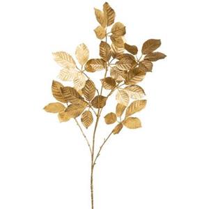 Leen Bakker Kunsttak Fagus spray - goud - 90 cm