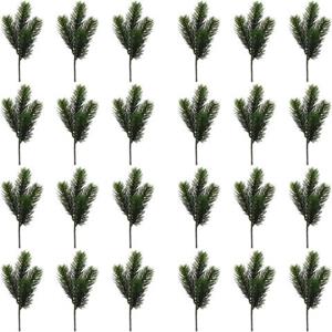 Creativ green Winterse kunstplant Kerst versiering (24 stuks)