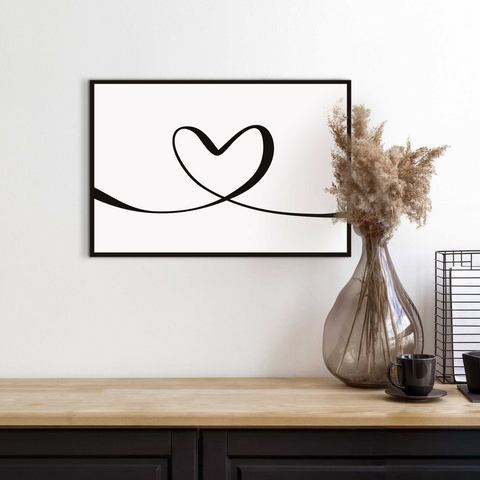 Reinders! Artprint met lijst Heart Lines