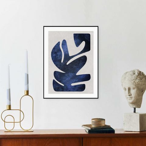 Reinders! Artprint met lijst Resemblance Blue