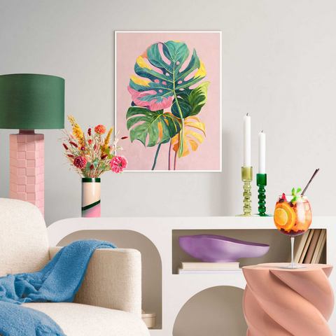 Reinders! Artprint met lijst Colourful Leafs