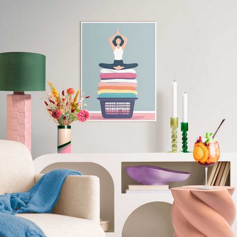 Reinders! Artprint met lijst Zen Wash