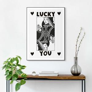 Reinders! Artprint met lijst Lucky You