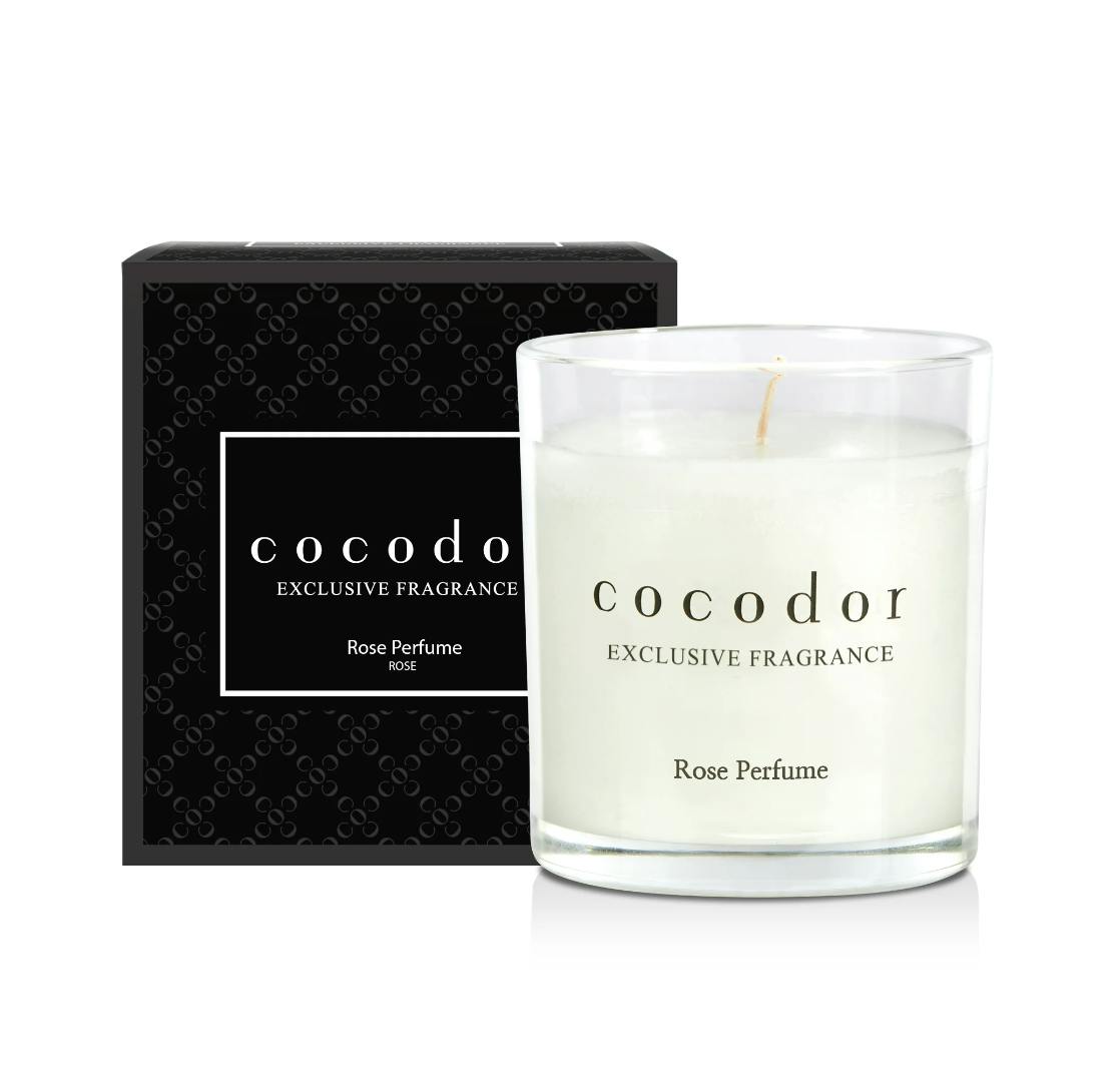 Cocodor Premium Jar Candle Rose Perfume 140 g