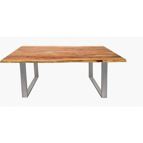 SIT Tafel met hout met boomrand alsof gegroeid