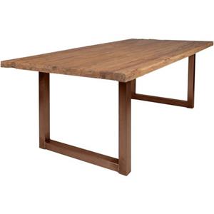 SIT Eettafel Tops&Tables met rustiek tafelblad van gerecycled gebruikt hout teak