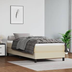 VidaXL Bedframe kunstleer crèmekleurig 80x200 cm
