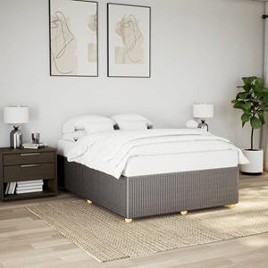 VidaXL Bedframe zonder matras stof taupe 140x190 cm