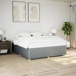 VidaXL Bedframe zonder matras stof lichtgrijs 180x200 cm