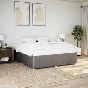 VidaXL Bedframe zonder matras stof taupe 180x200 cm