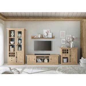 Home affaire Wandmeubel Cornwall, Anbauwand im Landhausstil, Wohnzimmer-Set, Eiche Dekor (set)