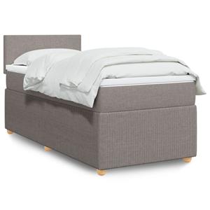 VidaXL Boxspring met matras stof taupe 90x190 cm