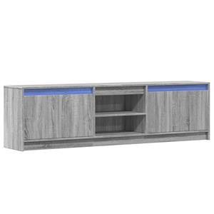 vidaXL Tv-meubel met LED 180x34x50 cm bewerkt hout grijs sonoma eiken