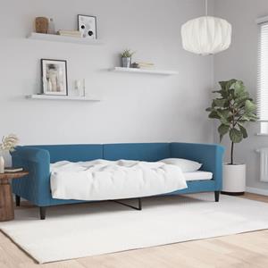 VidaXL Slaapbank 90x200 cm fluweel blauw