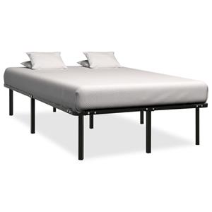 VidaXL Bedframe metaal zwart 140x200 cm