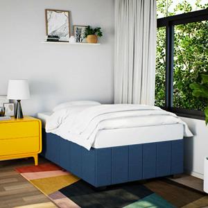 VidaXL Bedframe stof blauw 120x200 cm