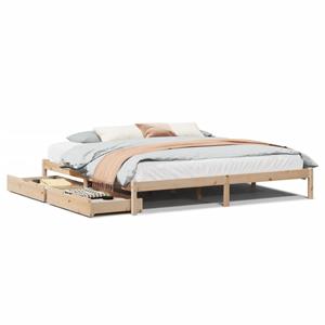 VidaXL Bedframe zonder matras massief grenenhout 180x200 cm