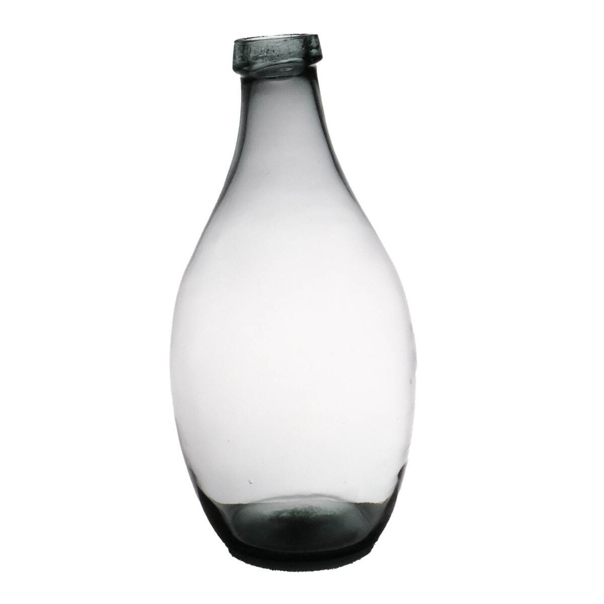 Hakbijl Glass Bloemenvaas Luna Elegance - transparant helder glas - D19 x H37 cm - sierlijk flessenhals model -