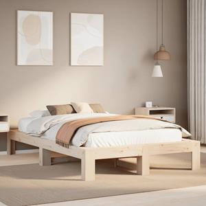 VidaXL Bedframe zonder matras massief grenenhout 120x190 cm