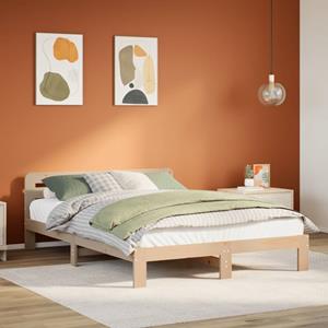 VidaXL Bedframe zonder matras massief grenenhout 120x190 cm