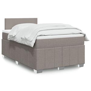 VidaXL Boxspring met matras stof taupe 120x200 cm