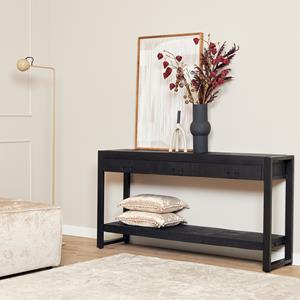 Het Steigerhouthuis Sidetable Boaz Black | 150 cm