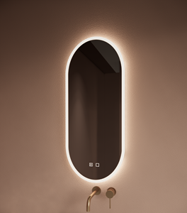 Gliss Design Orion toilet spiegel met LED-verlichting verticaal 40x100cm