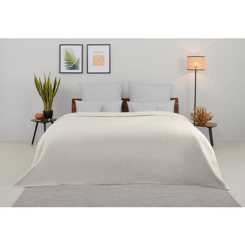 My home Sprei Annika gestikte sprei, van 50% gerecycled katoen