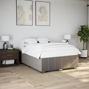 VidaXL Bedframe zonder matras stof taupe 140x190 cm