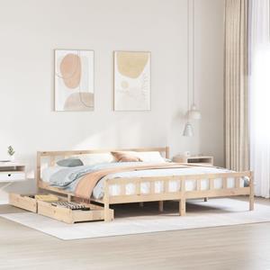 VidaXL Bedframe zonder matras massief grenenhout 180x200 cm