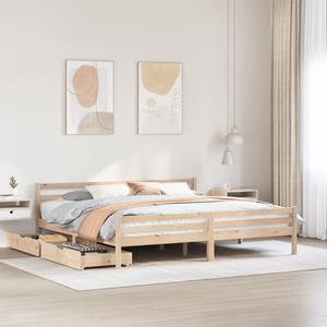 VidaXL Bedframe zonder matras massief grenenhout 180x200 cm