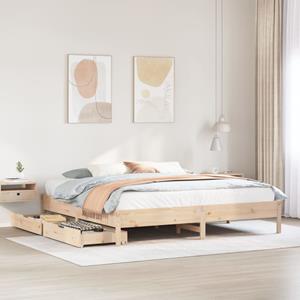 VidaXL Bedframe zonder matras massief grenenhout 180x200 cm