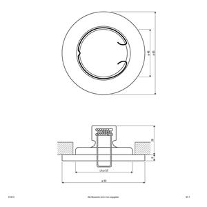 EVN 513013 513013 Inbouwring Halogeen Zonder 50 W Chroom