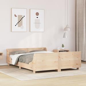 VidaXL Bedframe zonder matras massief grenenhout 150x200 cm