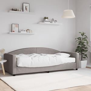 VidaXL Slaapbank met matras 90x200 cm stof taupe