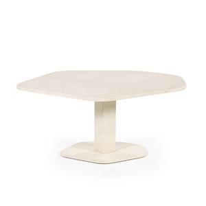 Eleonora Salontafel Lorenzo Marmer, 76 x 59cm - Beige - Organisch