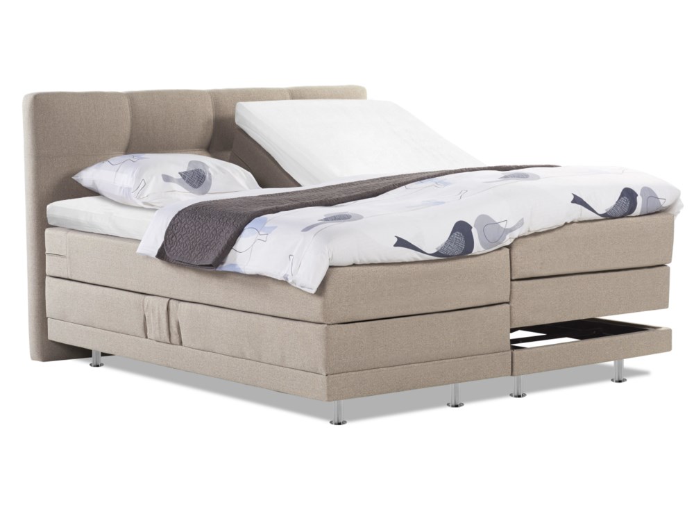 TotaalBED Boxspring Ostland elektrisch | 90x200 | |  1-persoons