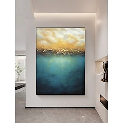 Light in the box handgeschilderd canvas wandkunst pastel zonsondergang zee horizon abstract wildernis moderne kunst modern schilderachtig ontspannen kalm ultra voor woonkamer slaapkamer kantoor geen frame